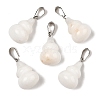 Natural White Jade Pendants G-B127-03P-14-2