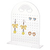 Arch Shaped Acrylic Earring Display Stands EDIS-WH0032-14-7