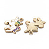 Alloy Enamel Pendants ENAM-N055-024A-NR-3