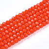 Opaque Solid Color Imitation Jade Glass Beads Strands EGLA-A044-P2mm-D03-1