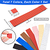 AHADEMAKER 7 Sets 7 Colors Acrylic Self-Adhesive Mosaic Tiles AJEW-GA0005-51-2