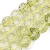 Crackle Transparent Glass Beads Strands GLAA-N068-06A-08-1