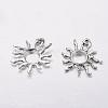 Tibetan Style Alloy Sun Pendants X-TIBEP-M020-09AS-2