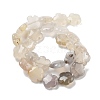 Natural White Agate Beads Strands G-F769-G01-01-3