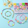 DIY Cute Colorful Beads & Pendants Kid Jewelry Set Making Kit DIY-LS0004-05-5