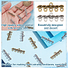 120Pcs 2 Colors Tibetan Style Alloy Chandelier Components Links FIND-GO0003-39-5