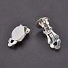 Brass Blank Base Clip-on Earring Cabochon Setting KK-M019-03S-2