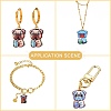 30Pcs Printed Alloy Pendants ENAM-CJ0005-58-6