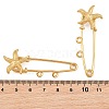 Starfish 304 Stainless Steel Safety Pins Brooch Findings SA-CBA098D-16H-G02-3