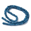 Dyed Natural Malaysia Jade Rondelle Beads Strands X-G-E316-2x4mm-54-4
