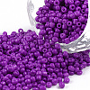 Baking Paint Glass Seed Beads SEED-S001-K13-1