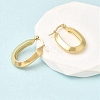 Oval 201 Stainless Steel Hoop Earrings EJEW-Z151-06G-2