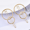 Alloy Hollow Geometric Hair Pin PHAR-N005-009G-4