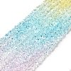 Transparent Glass Bead Strands GLAA-H023-02H-2