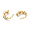 Heart Brass Micro Pave Cubic Zirconia Cuff Earrings for Women EJEW-P281-04G-2