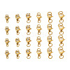 30Pcs 6 Styles 304 Stainless Steel Lobster Claw Clasps STAS-TA0001-83G-20