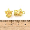 Rack Plating Brass Pave Clear Cubic Zirconia Pendants KK-D100-05G-3