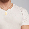 1Pc 304 Stainless Steel Figaro Chain Number Pendant Necklaces NJEW-BBC0001-28E-G-5