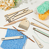 WADORN Wood Hand Loom Stick Set DIY-WR0004-19-4