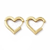 Rack Plating Brass Heart Hoop Earrings for Women EJEW-M210-23G-2
