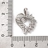 Brass Micro Pave Cubic Zirconia Pendants KK-U033-13P-01-3