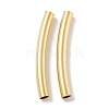 Brass Curved Tube Beads KK-H503-04G-03-1