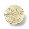 Welcome Wax Seal Brass Stamp Heads AJEW-M038-01K-G-2