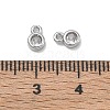 Brass Micro Pave Clear Cubic Zirconia Charms CU-CBA91C0-05P-3