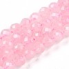 Natural Rose Quartz Beads Strands G-S345-6mm-34-1