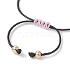 Alloy Enamel Clover Charm Bracelet BJEW-JB09962-03-4