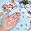 100Pcs Natural Shell Buttons BUTT-ME0001-24B-3