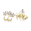 Crystal Rhinestone Triple Trees Stud Earrings EJEW-C006-05-3