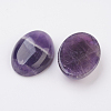 Natural Amethyst Flat Back Cabochons G-G741-18x25mm-17-2