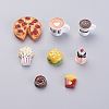 Party Food Theme Resin Cabochons CRES-X0010-11-3