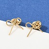 Ion Plating(IP) 304 Stainless Steel Stud Earrings EJEW-G395-26G-3