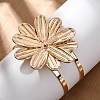 Alloy & Iron Cuff Bangles for Women BJEW-F501-01A-KCG-2