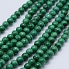 Natural Malachite Beads Strands G-F571-27AB1-10mm-01-1