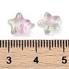 Transparent Spray Painted Glass Beads GLAA-NH0003-01-4