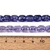 Transparent Crackle Glass Beads Strands GLAA-Q108-04A-07-4