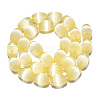 Dyed Natural Selenite Beads Strands G-T138-232J-2