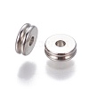 Non-Tarnish 201 Stainless Steel Grooved Spacer Beads X-STAS-P239-05P-2