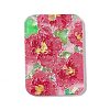 Embossed Flower Printed Acrylic Pendants MACR-J121-04C-1