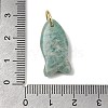 Natural Amazonite Pendants X-G-A297-01G-05-3