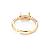 Brass Enamel Cuff Rings RJEW-T016-23C-NF-2