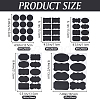 CRASPIRE 35 Sheets 5 Styles PVC Chalkboard Labels Blank Stickers STIC-CP0001-19-2