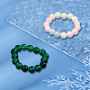 3Pcs 3 Colors Natural Jade Stretch Finger Rings for Women RJEW-GO0001-02-4