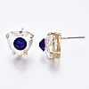 Brass Stud Earrings GLAA-S193-038D-LG-3