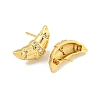 Rack Plating Brass Micro Pave Cubic Zirconia Stud Earring EJEW-C102-15G-01-2