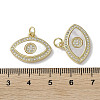 Brass Micro Pave Cubic Zirconia Pendants KK-G485-33D-G-3