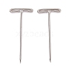 Non-Tarnish Nickel Plated Steel T Pins for Blocking Knitting FIND-D023-01P-01-1